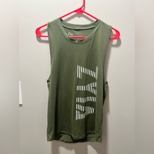 Zyia active green tank top size medium large print